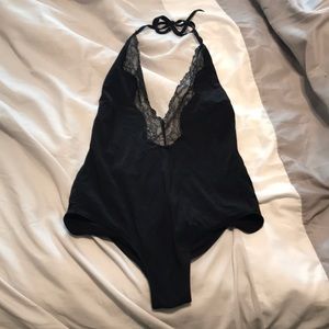 Black one piece swimsuit